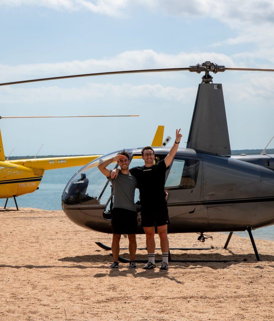 Northern Territory helicopter pub crawl and content creation